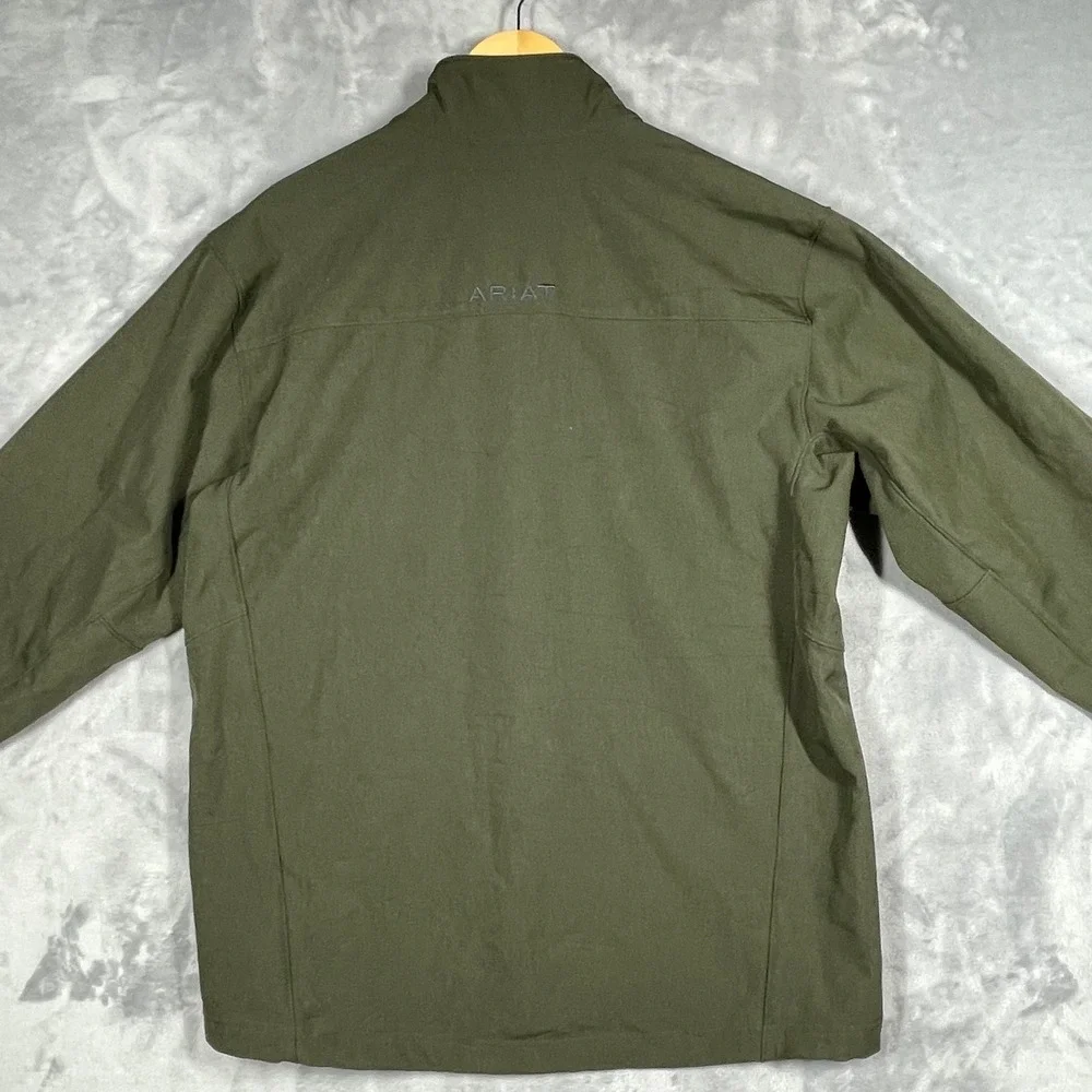 Ariat Mens 2.0 Soft Shell Vernon Softshell Jacket Green Water Resistant L Tall